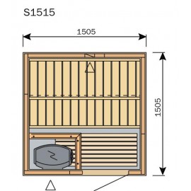 Plan sauna S1515