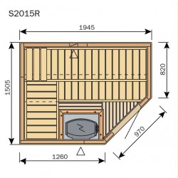 Sauna S2015R/L