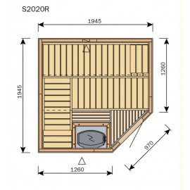 Plan sauna S2020R