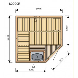 Plan sauna S2020R