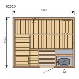 Plan sauna S2520