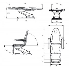 Fauteuil de soins FS30 dimensions