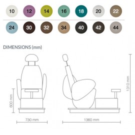 Pedispa TMV40 dimensions