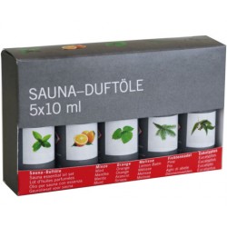 Lot 5 huiles pour sauna