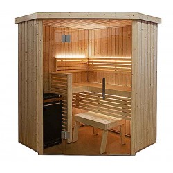 Sauna d'angle vitré S1616CV