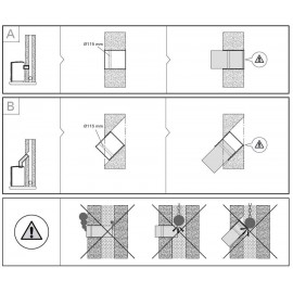 Installation manchon poêle sauna