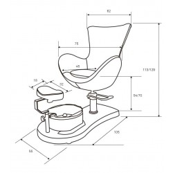 Pédispa FM10 dimensions