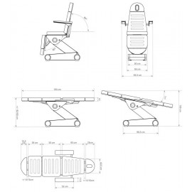 Dimensions fauteuil de soins FS10