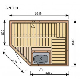 Plan du sauna S2015L