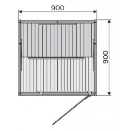 sauna infrarouge SG0909 plan