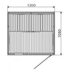 Sauna infrarouge SG1210 plan