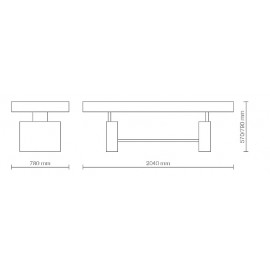 Dimensions table de massage TVM05