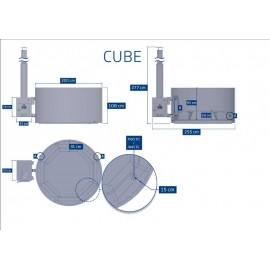 Bain nordique BN2 dimensions