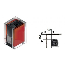 Distances de sécurité pour le poêle à bois sauna Harvia Linear 18 Compact