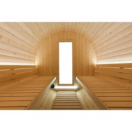 Intérieur du sauna tonneau ST8