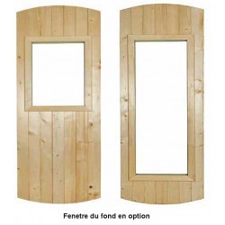 2 types de fenêtres en option pour sauna ST3
