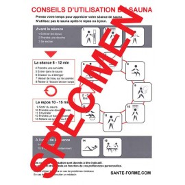 Notice utilisation sauna