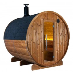 Sauna tonneau ST2 chauffé au bois