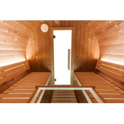 Interieur du sauna tonneau ST6