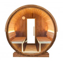 Sauna tonneau ST10 panoramique