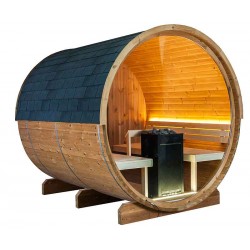 Sauna tonneau ST12 panoramique