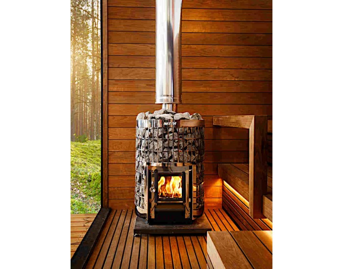 Chauffage au bois pour sauna avec grande réserve de pierres Santé Forme — free download