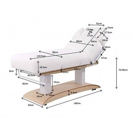 Dimensions table de massage TM59