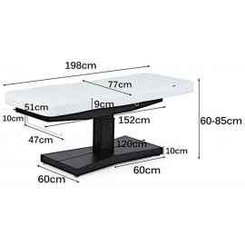 Dimensions table de massage TM39