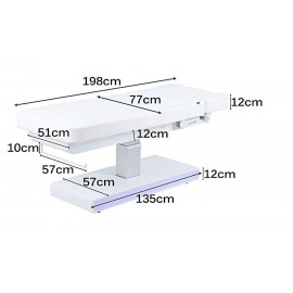 Dimensions table de massage TM40