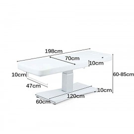 Dimensions table massage TM17