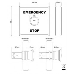 Arret d'urgence sauna AU10