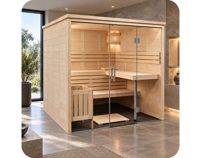 Sauna traditionnel massif A2020