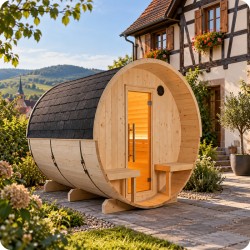 Sauna extérieur tonneau ST3