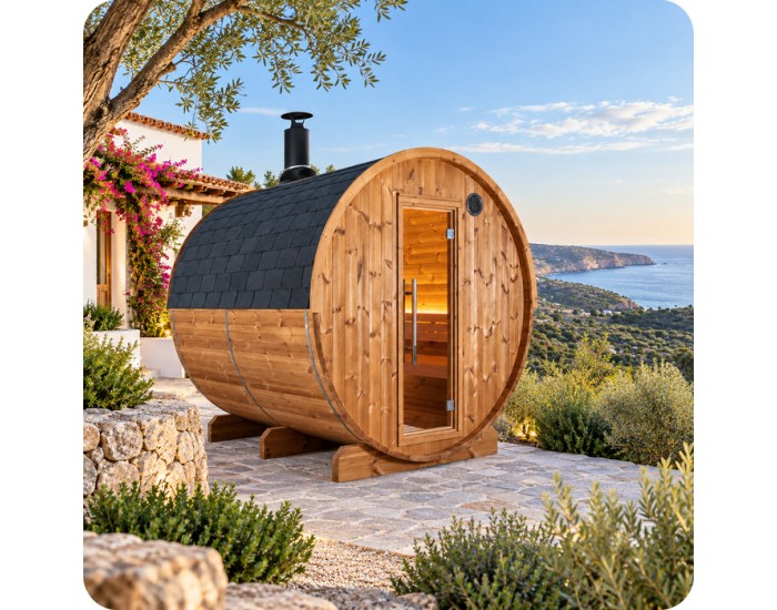 sauna extérieur tonneau ST2