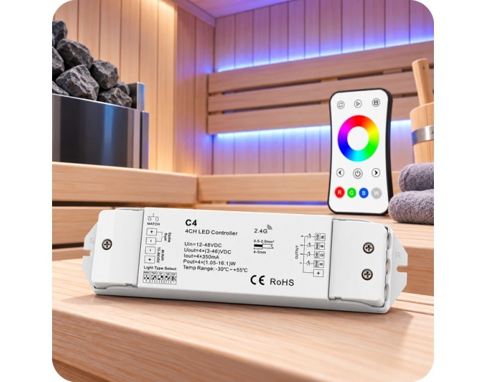 Driver LED sauna