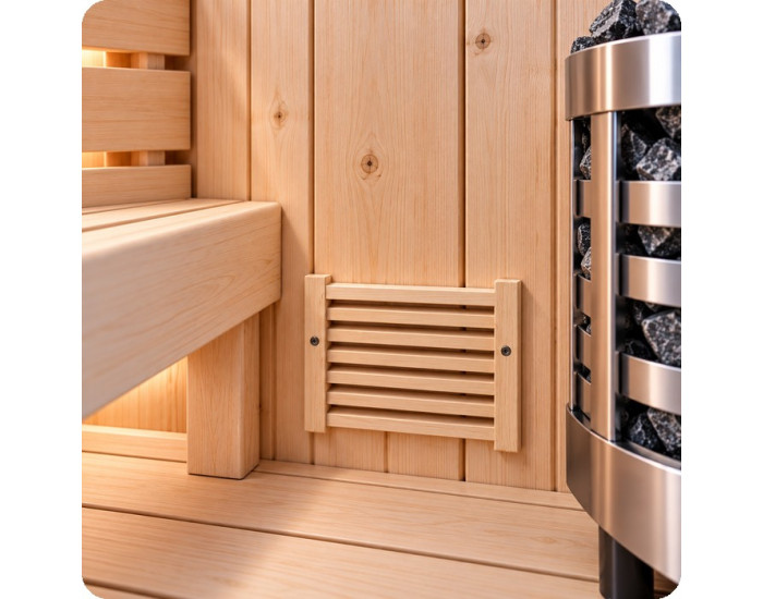 Grille ventilation sauna