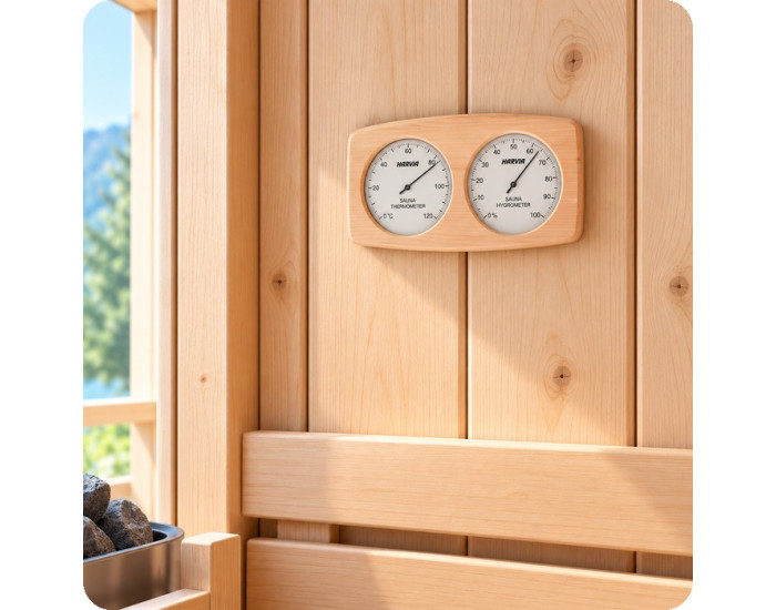 Thermomètre hygromètre sauna TH95