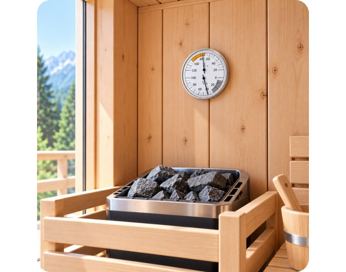 Thermomètre hygromètre sauna TH05