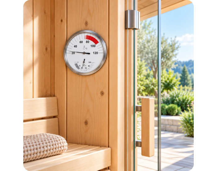 Thermomètre hygromètre pour sauna TH60