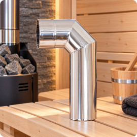 Coude fumée 90° inox
