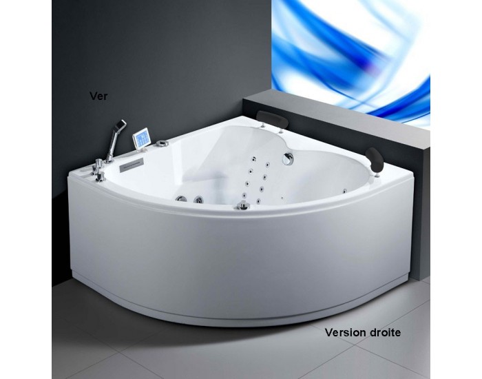 BAIGNOIRE D'ANGLE + ROBINETTERIE - Panier des envies