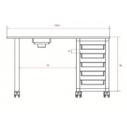 Table manucurie MR03