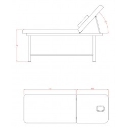 Table massage en acier TM04