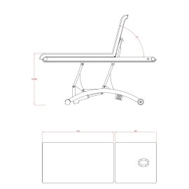 Table massage TM41 pour utlisation professionnelle.