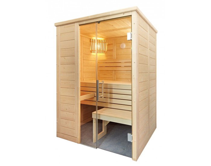 Petit sauna massif traditionnel
