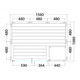 Plan sauna massif 2 personnes