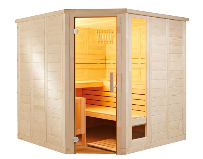 Sauna massif d'angle K2020R