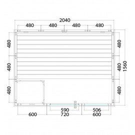 Plan sauna massif 2 personnes