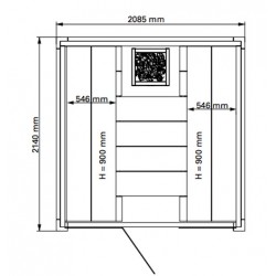 Plan 2 sauna Solid