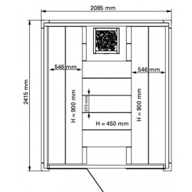 Plan 3 sauna Solid